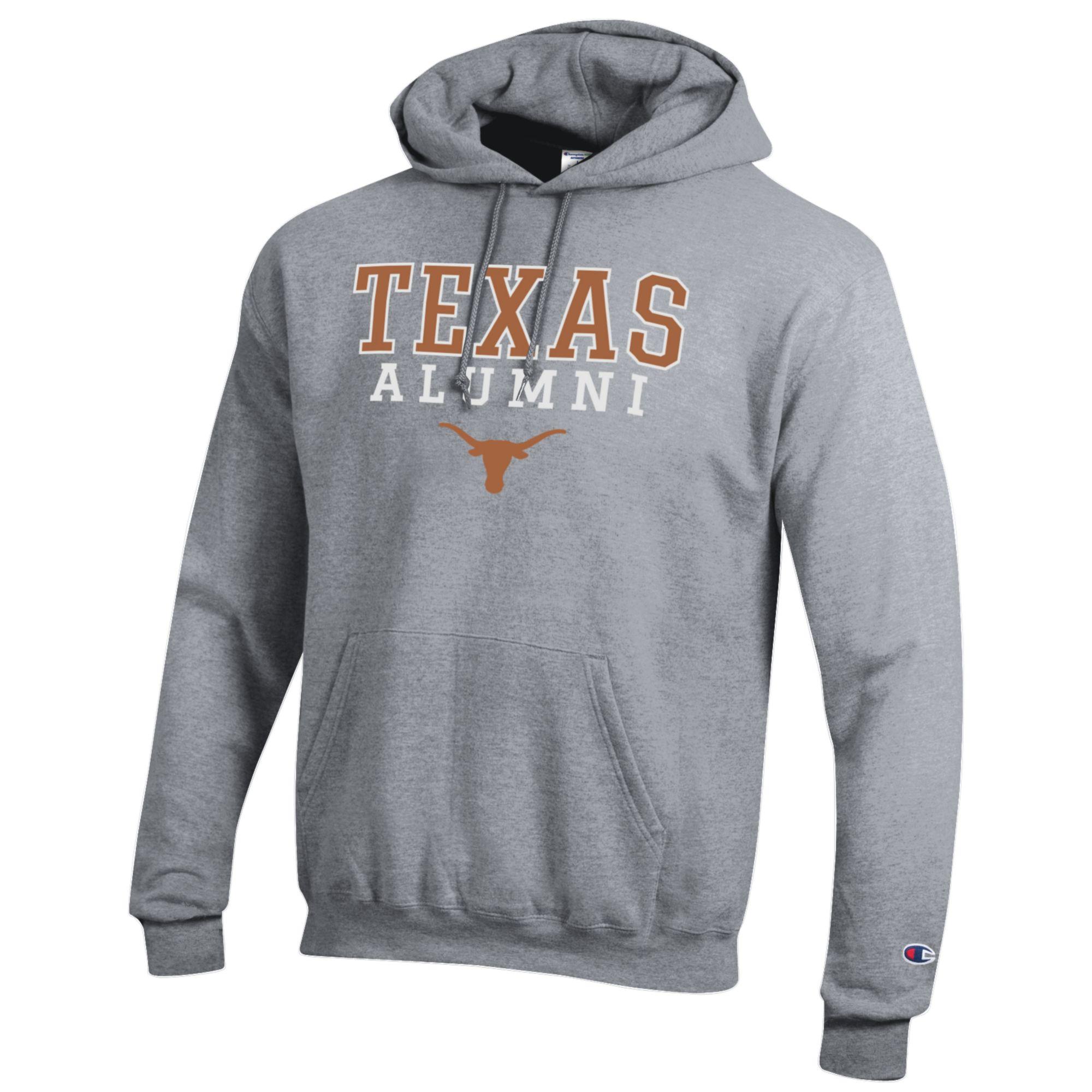 Men's Champion Gray Texas Longhorns Alumni Logo Stack Pullover Hoodie - Image 3