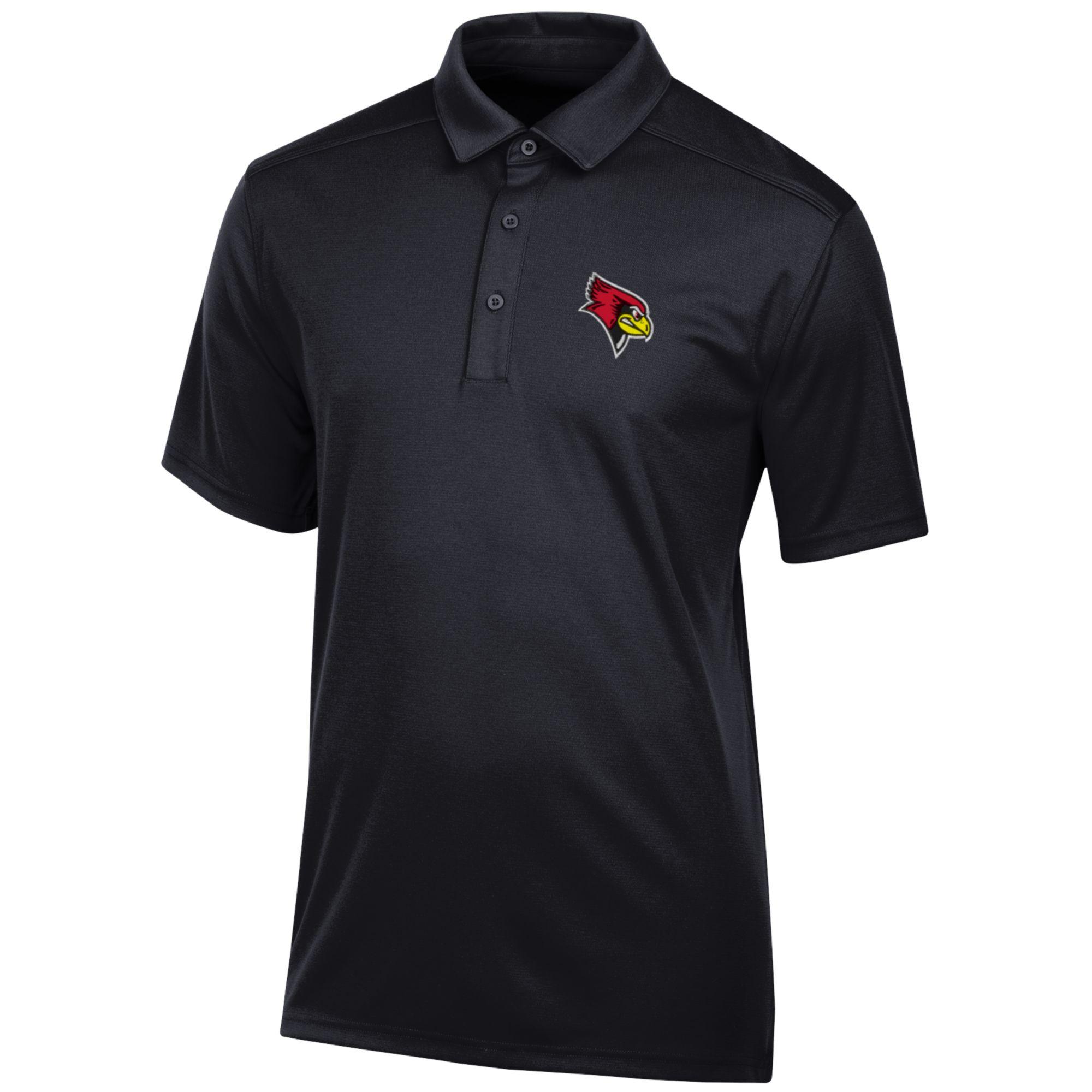 Men's Black Illinois State Redbirds Classic Jacquard Polo - Image 3