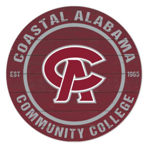 Coastal Alabama Community College 20'' x 20'' Indoor/Outdoor Team Color Circle Sign