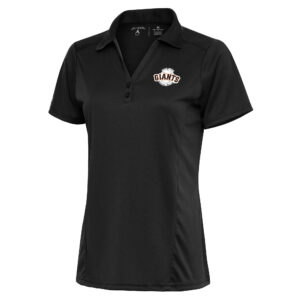 Women's Antigua Charcoal San Jose Giants Tribute Polo