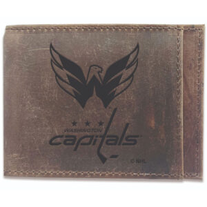 Brown Washington Capitals Bifold Leather Wallet