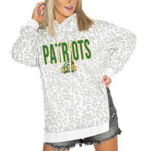Women's Gameday Couture  White George Mason Patriots Fierce Fan Side-Slit Pullover Hoodie
