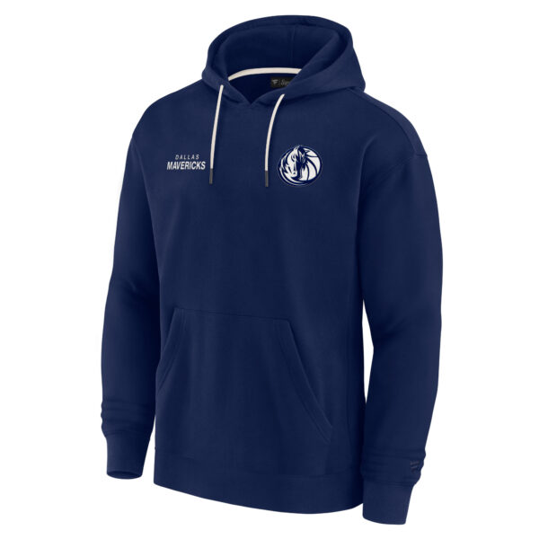 Unisex Fanatics Navy Dallas Mavericks Elements Super Soft Fleece Pullover Hoodie - Image 6