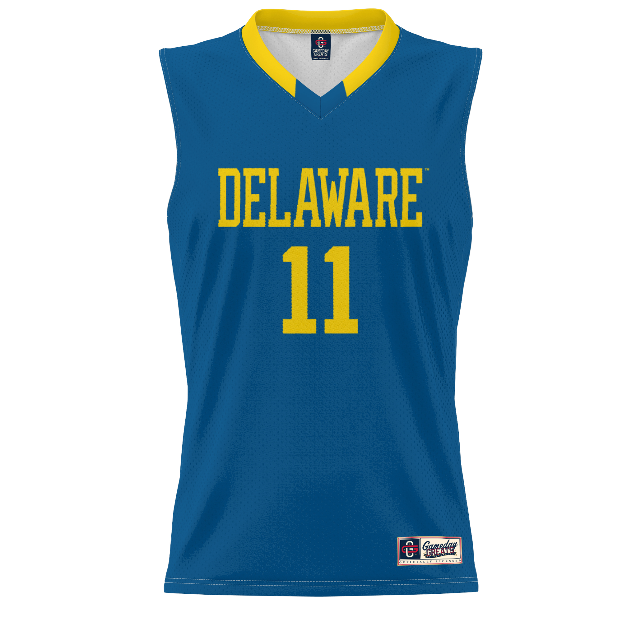 Youth GameDay Greats Elena Delle Donne Blue Delaware Fightin' Blue Hens Lightweight Basketball Alumni Jersey - Image 3