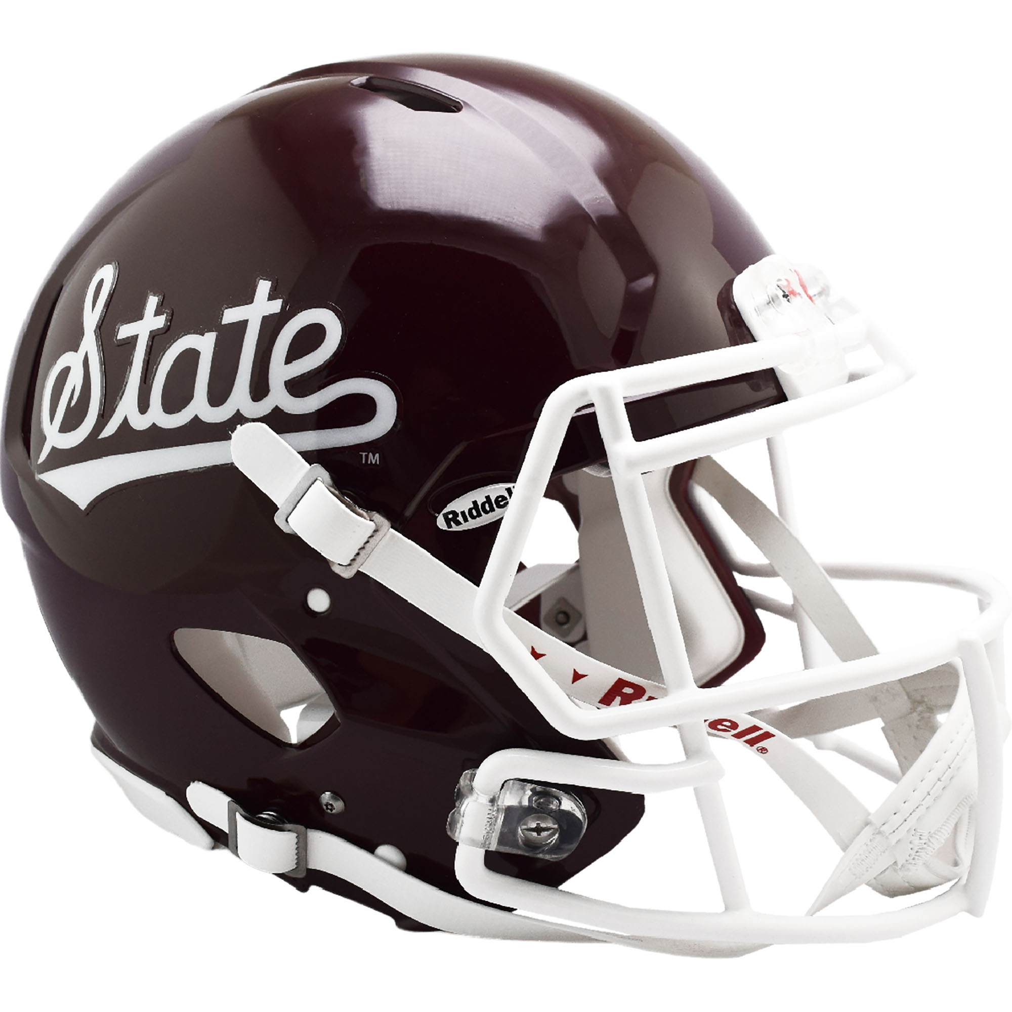 Mississippi State Bulldogs Riddell 2023 Maroon with Script Revolution Speed Authentic Helmet