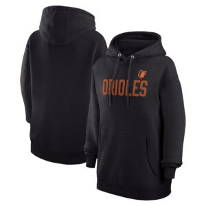 Women's G-III 4Her by Carl Banks  Black Baltimore Orioles Dot Print Pullover Hoodie