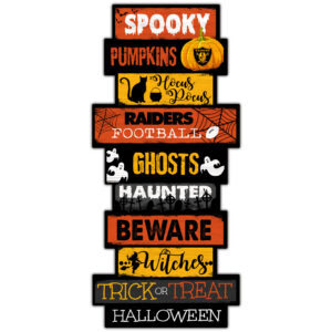 Las Vegas Raiders 24'' Halloween Celebration Stack Sign