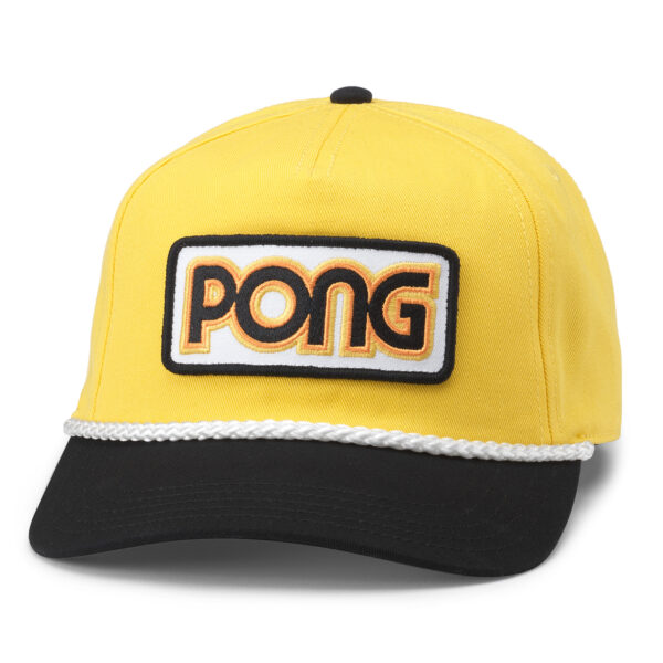 Unisex American Needle Gold/Black Atari Pong Roscoe Adjustable Hat