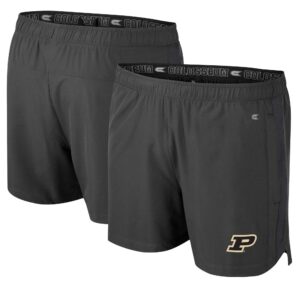 Men's Colosseum Charcoal Purdue Boilermakers Langmore Shorts