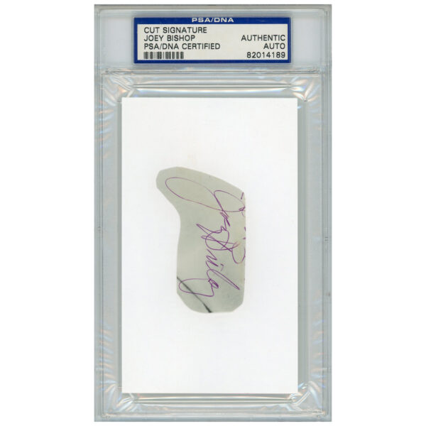 Joey Bishop Autographed Cut Signature - PSA 82014189 - Image 4