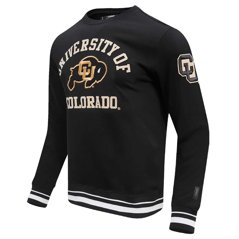 Men's Pro Standard Black Colorado Buffaloes Classic Stacked Logo Pullover Sweatshirt - Image 11