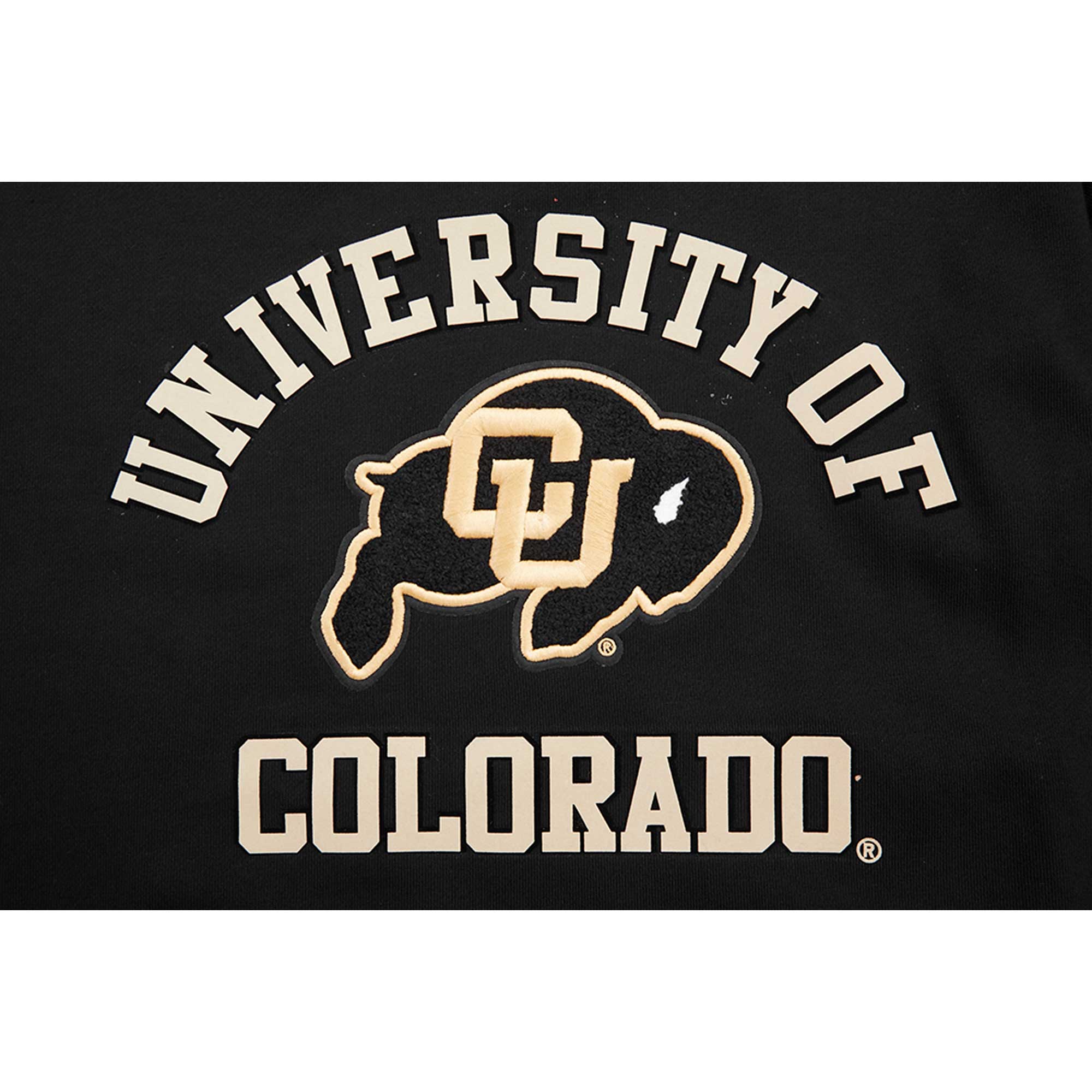 Men's Pro Standard Black Colorado Buffaloes Classic Stacked Logo Pullover Sweatshirt - Image 15