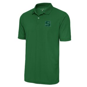 Men's Antigua  Green Slippery Rock Pride  Legacy Pique Polo