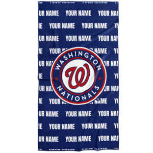 Chad & Jake Washington Nationals 30" x 60" Personalized Repeat Vertical Towel