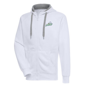 Men's Antigua  White Florida Gulf Coast Eagles Victory Full-Zip Hoodie