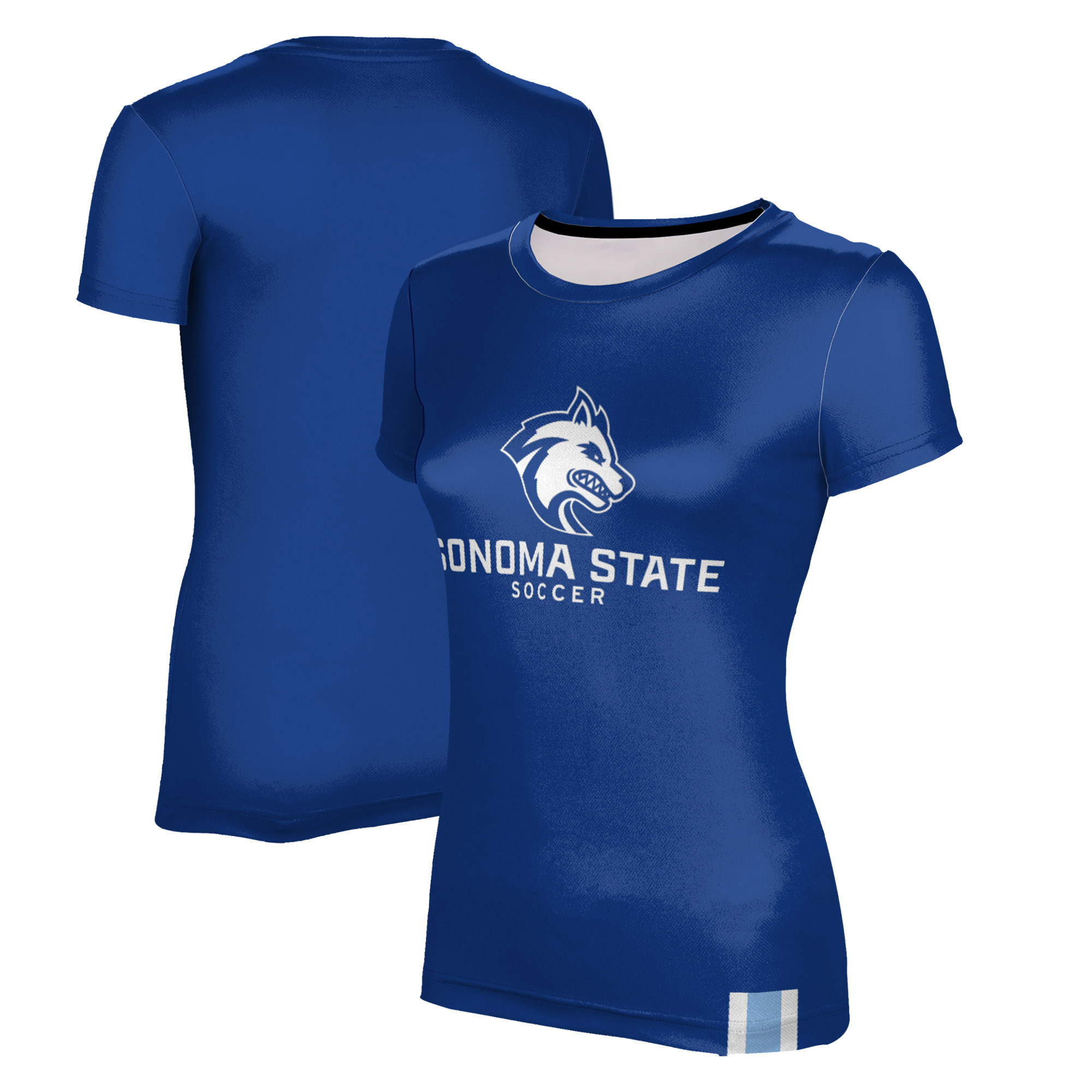Women's ProSphere Blue Sonoma State Seawolves Soccer T-Shirt - Image 11