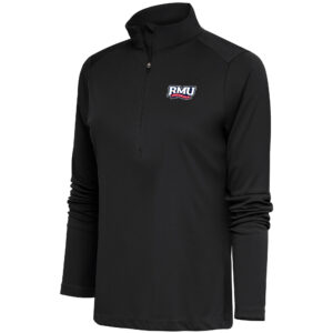 Women's Antigua  Charcoal Robert Morris Colonials Tribute Half-Zip Top