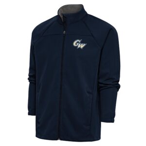Men's Antigua  Navy George Washington University Links Full-Zip Golf Jacket