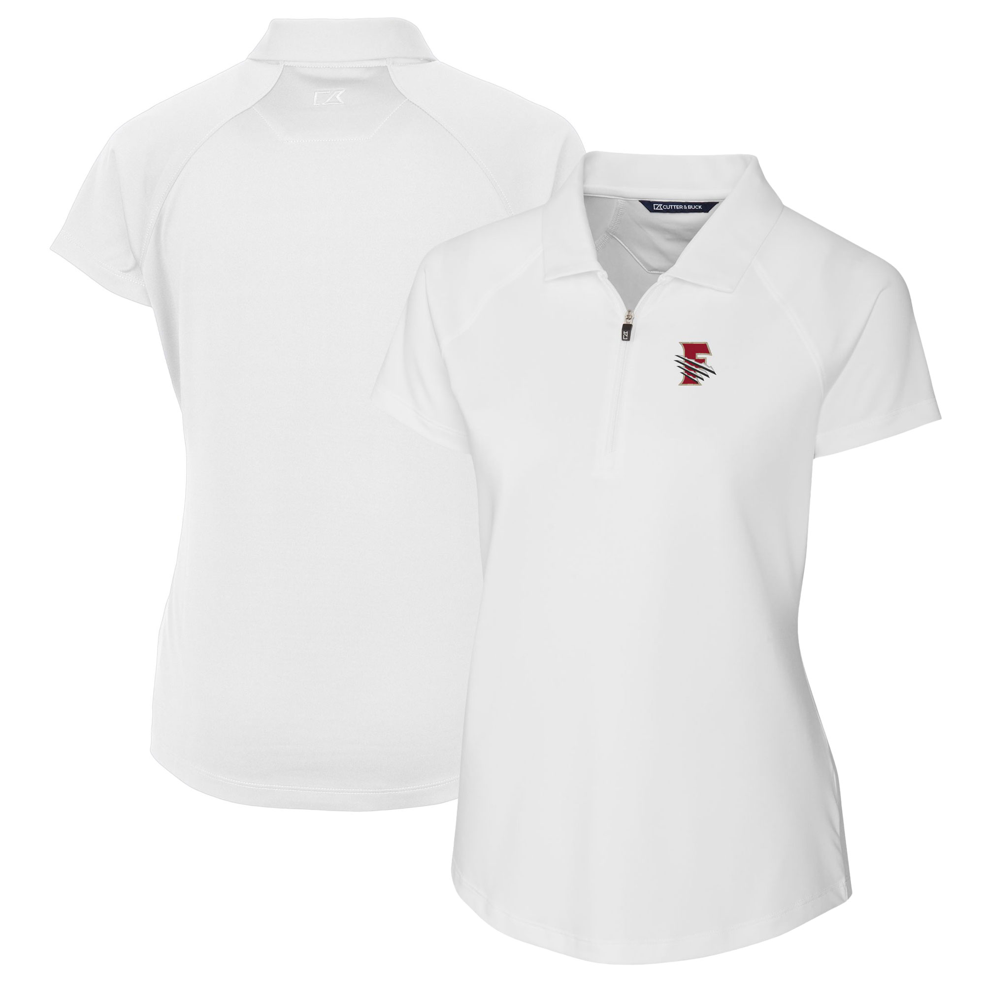 Women's Cutter & Buck White Fresno Grizzlies Forge DryTec Raglan Stretch Polo
