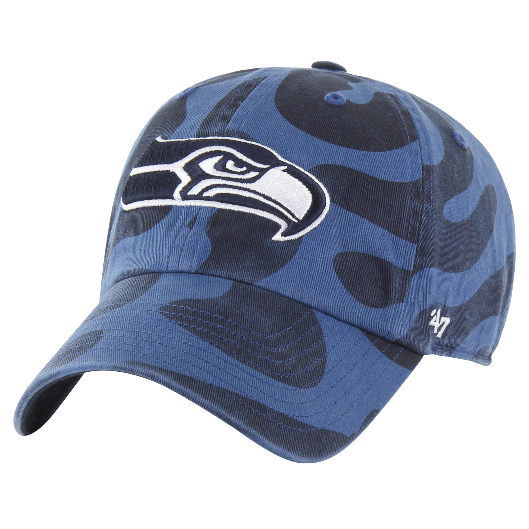 Women's '47 Navy Seattle Seahawks Freeform Clean Up Adjustable Hat - Image 2