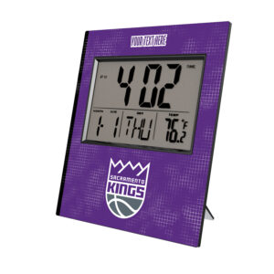 Keyscaper Sacramento Kings Cross Hatch Personalized Digital Desk Clock