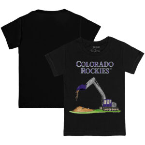 Infant Tiny Turnip Black Colorado Rockies Excavator T-Shirt