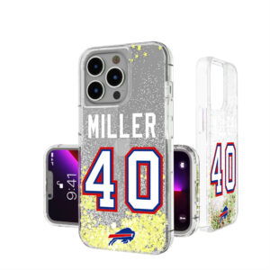 Keyscaper Von Miller Buffalo Bills iPhone Glitter Phone Case