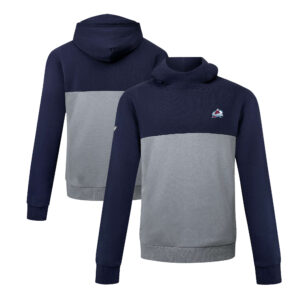 Men's Levelwear Navy/Gray Colorado Avalanche Bracket Insignia Core Pullover Hoodie