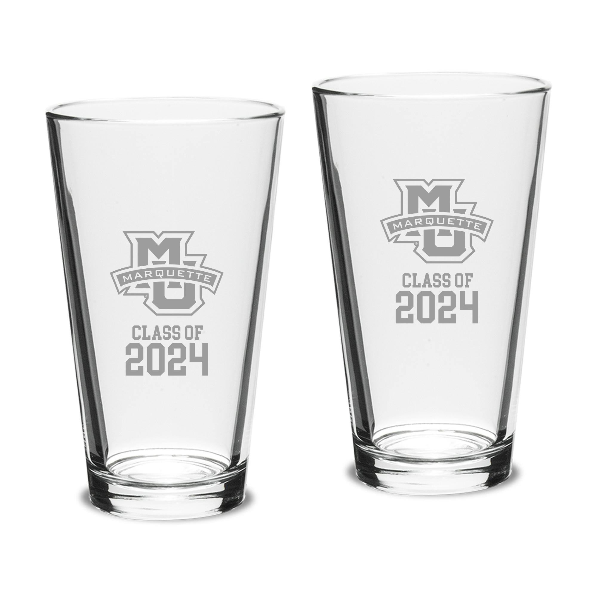 Marquette Golden Eagles Class of 2024 Two-Piece 16oz. Classic Pint Glass Set