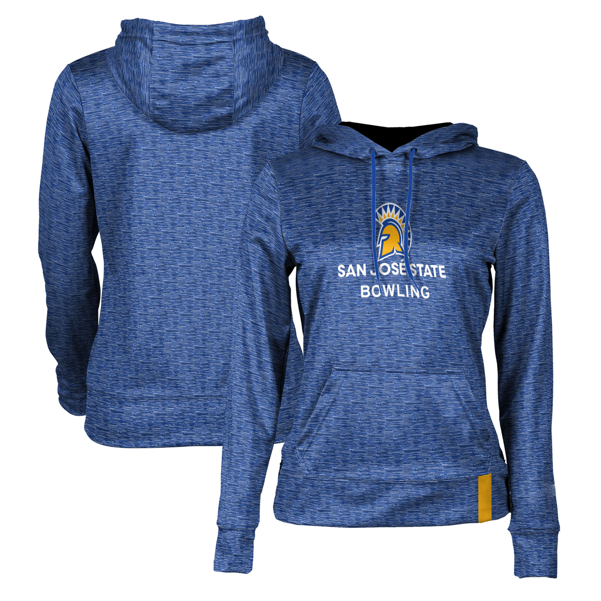 Women's ProSphere Royal San Jose State Spartans Bowling Pullover Hoodie - Image 2