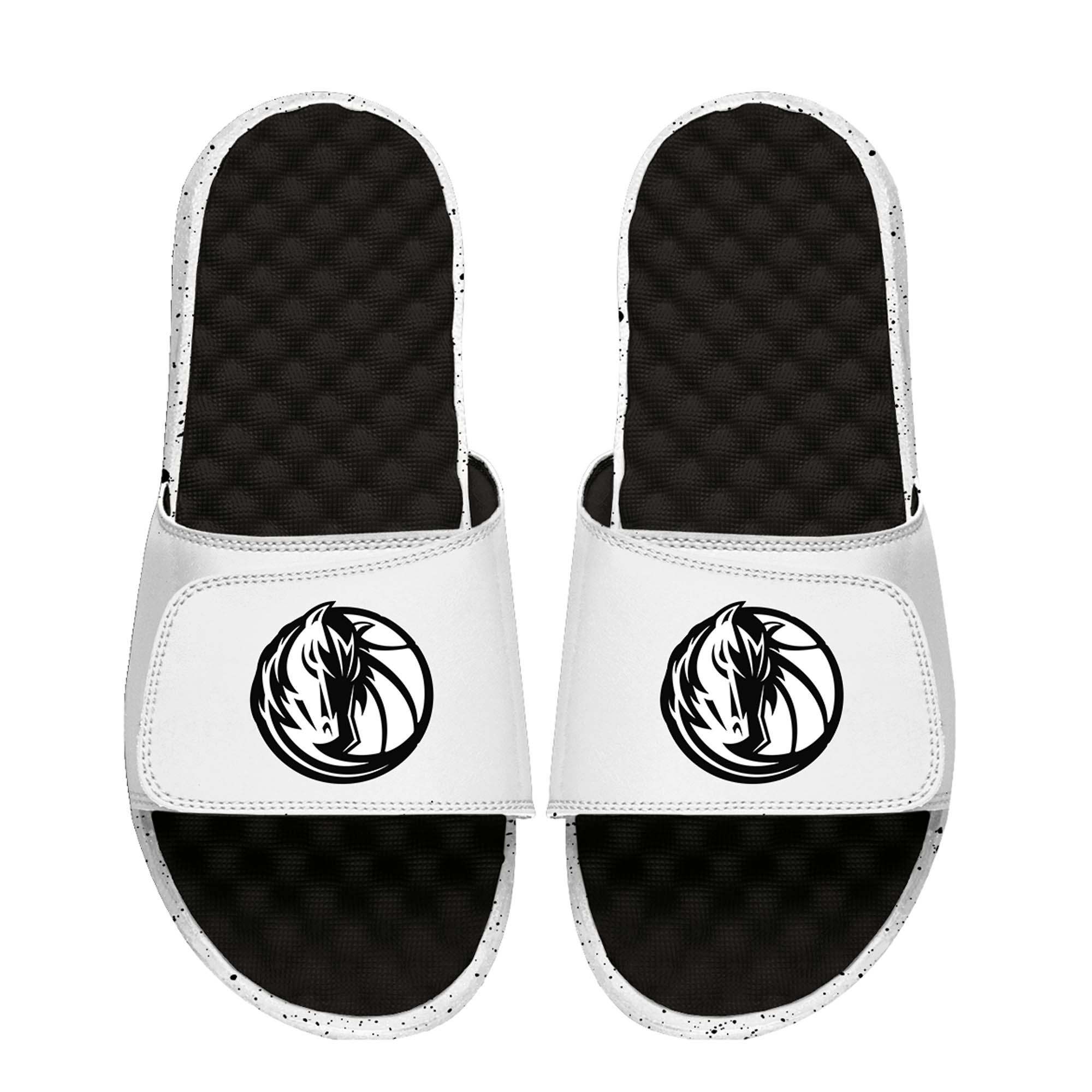 Unisex ISlide Black/White Dallas Mavericks Cookies & Cream Slide Sandals