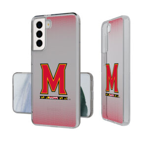 Maryland Terrapins Linen Logo Galaxy Clear Case