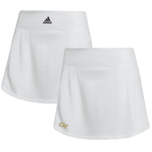 Women's adidas White Georgia Tech Yellow Jackets Tennis Skirt