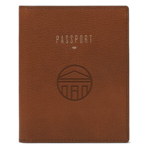 Fossil Brown Longwood Lancers Travel RFID Passport Case