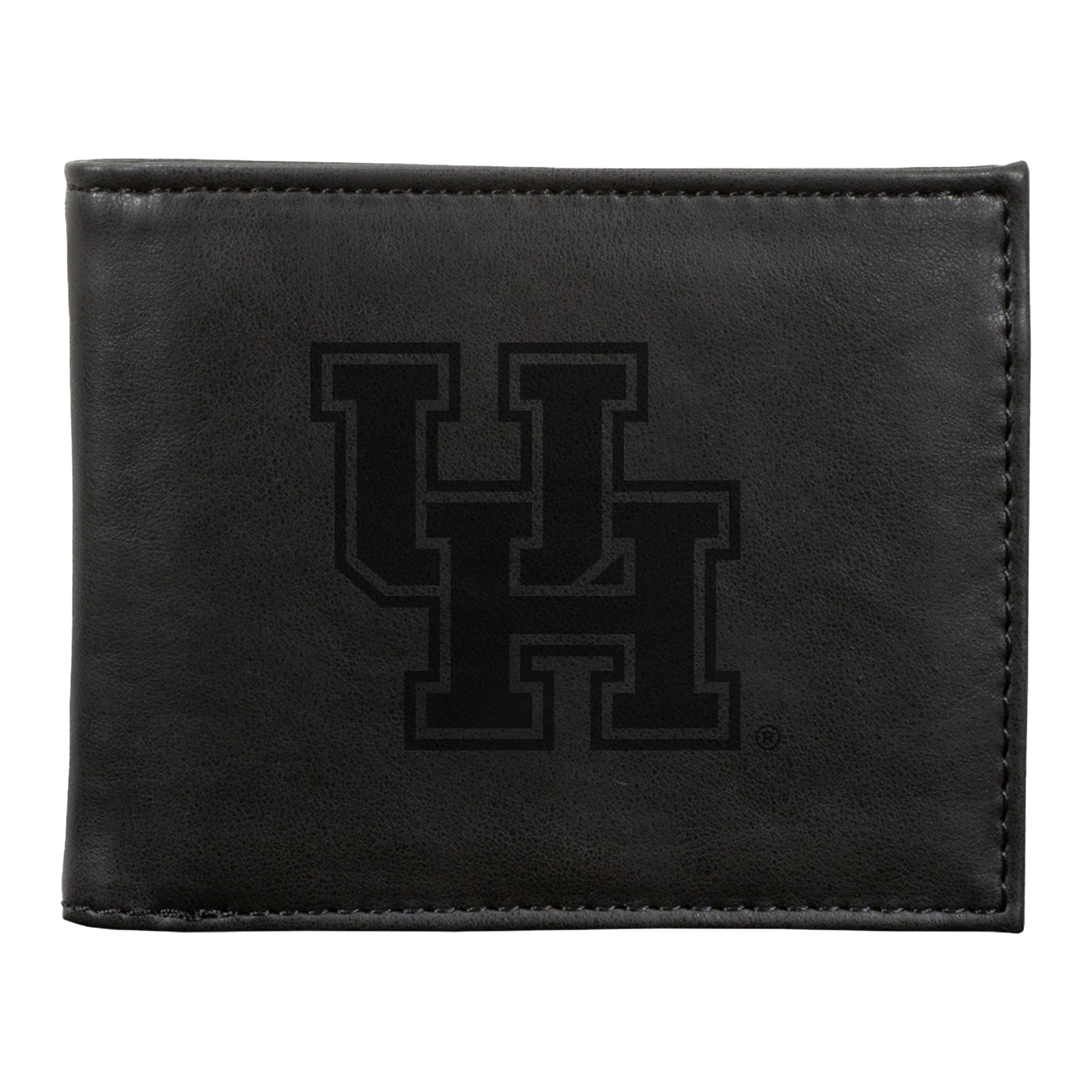 Black Houston Cougars Billfold Wallet