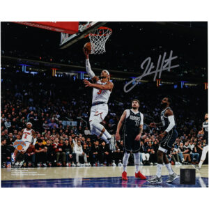 Josh Hart New York Knicks Autographed 8" x 10" Layup vs. Dallas Mavericks Photograph