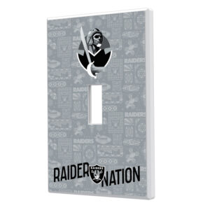 Las Vegas Raiders 2024 Illustrated Limited Edition Single Toggle Light Switch Plate