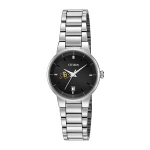 Women's Citizen Watch Silver Colorado Buffaloes Black Dial Stainless Steel Watch