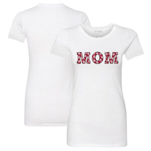 Women's Tiny Turnip White Oklahoma Sooners Mom T-Shirt