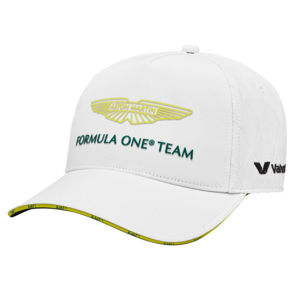 Men's  White Aston Martin 2024 Replica Team Adjustable Hat