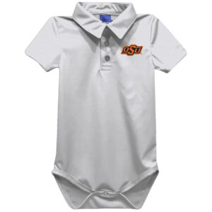 Infant Vive La Fete White Oklahoma State Cowboys Polo Bodysuit