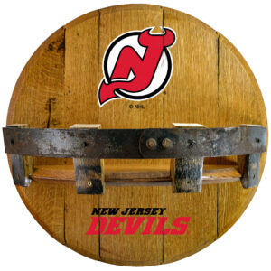 Imperial New Jersey Devils 21'' Reclaimed Oak Bar Shelf