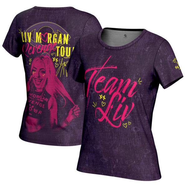 Women's ProSphere Purple Liv Morgan Revenge Tour T-Shirt - Image 2