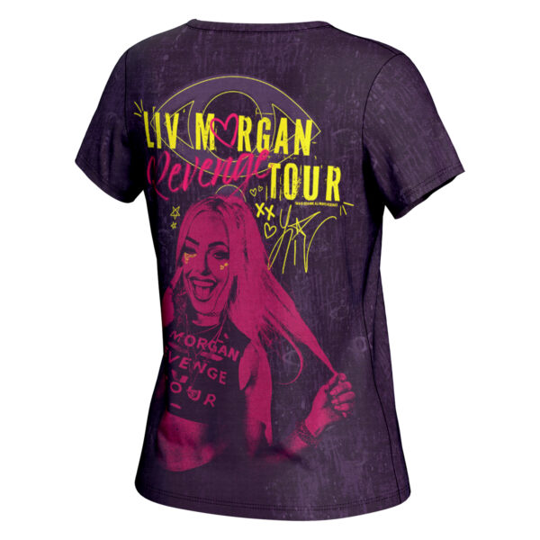Women's ProSphere Purple Liv Morgan Revenge Tour T-Shirt - Image 7