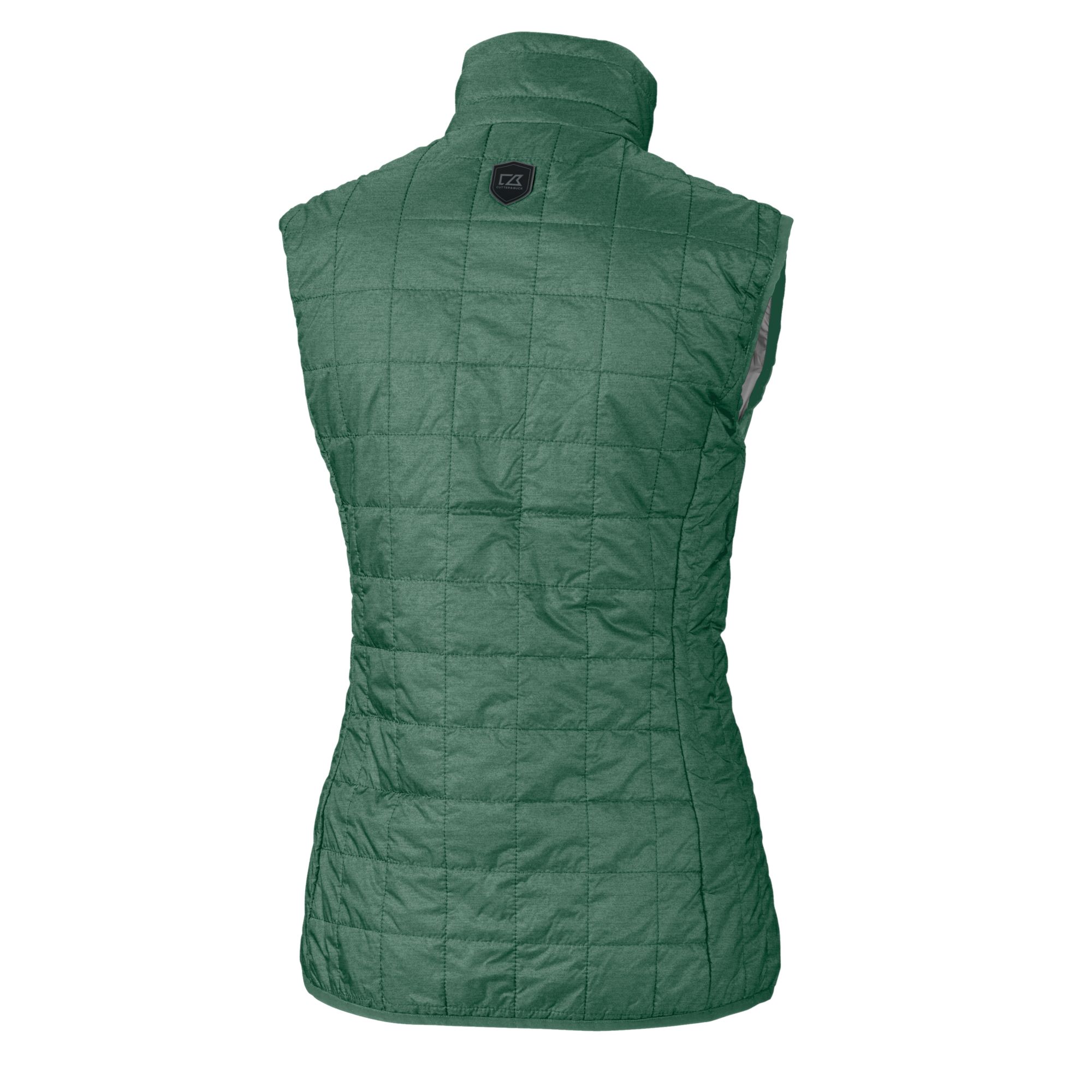 Women's Cutter & Buck Hunter Green New York Jets Helmet Rainier PrimaLoft Eco Insulated Full-Zip Printed Puffer Vest - Image 7