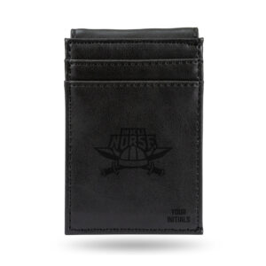 Black Northern Kentucky University Norse Personalized Front Pocket Wallet