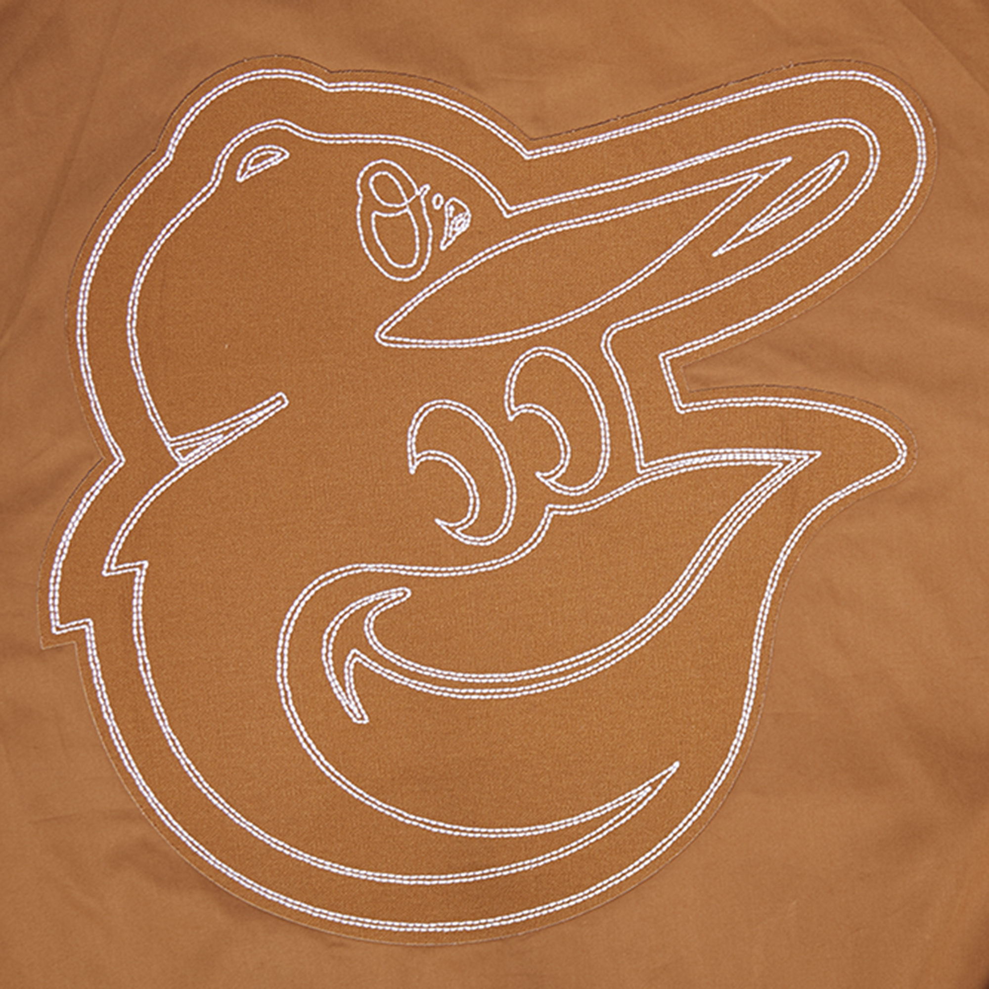 Men's Pro Standard Brown Baltimore Orioles Paint The City Twill Full-Zip Jacket - Image 7
