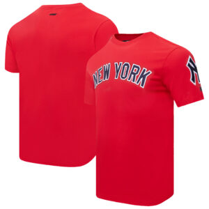 Men's Pro Standard Red New York Yankees Classic Chenille T-Shirt