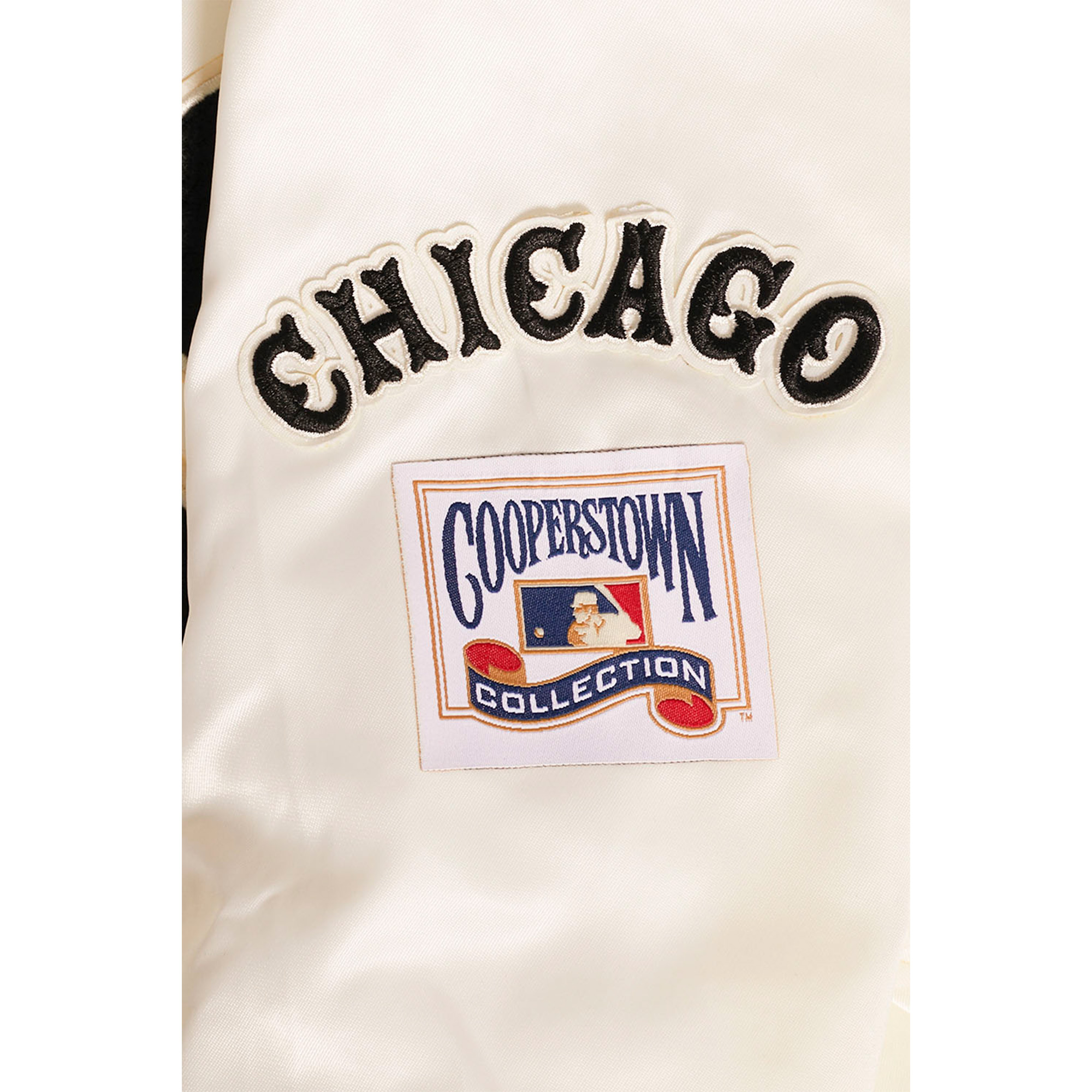 Women's Pro Standard Cream Chicago White Sox Retro Classic Satin Full-Snap Jacket - Image 9