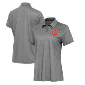 Women's Antigua  White/Black Chicago Bears Rings Polo
